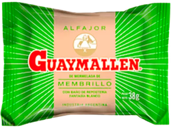 ALFAJOR GUAYMALLEN FRUTA X 38GS.