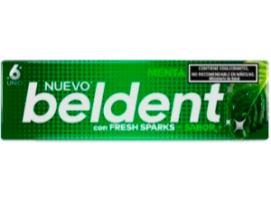 CHICLE BELDENT  MENTA X UNIDAD