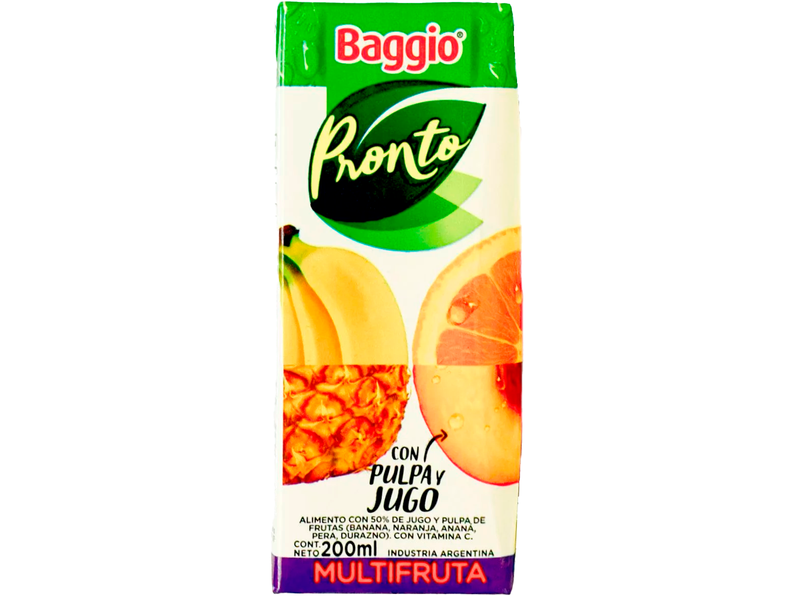 JUGO BAGGIO X 200 ML X MULTRIFRUTA