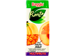JUGO BAGGIO X 200 ML X MULTRIFRUTA