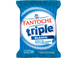 ALFAJOR FANTOCHE BLANCO TRIPLE X 85 GS.
