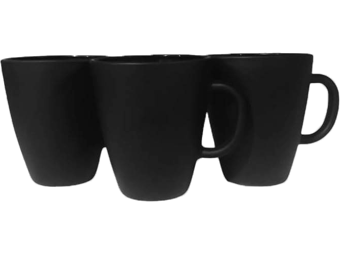TAZA ARMONIA NEGRA X 400 ML