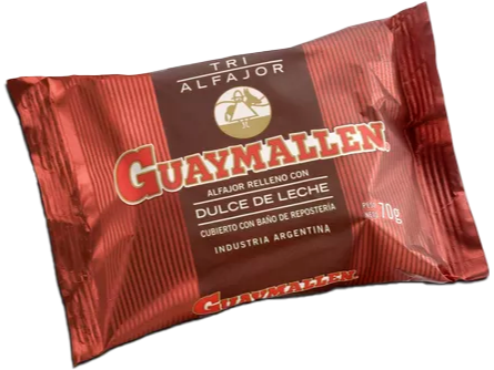 ALFAJOR GUAYMALLEN NEGRO TRIPLE X 60GS.
