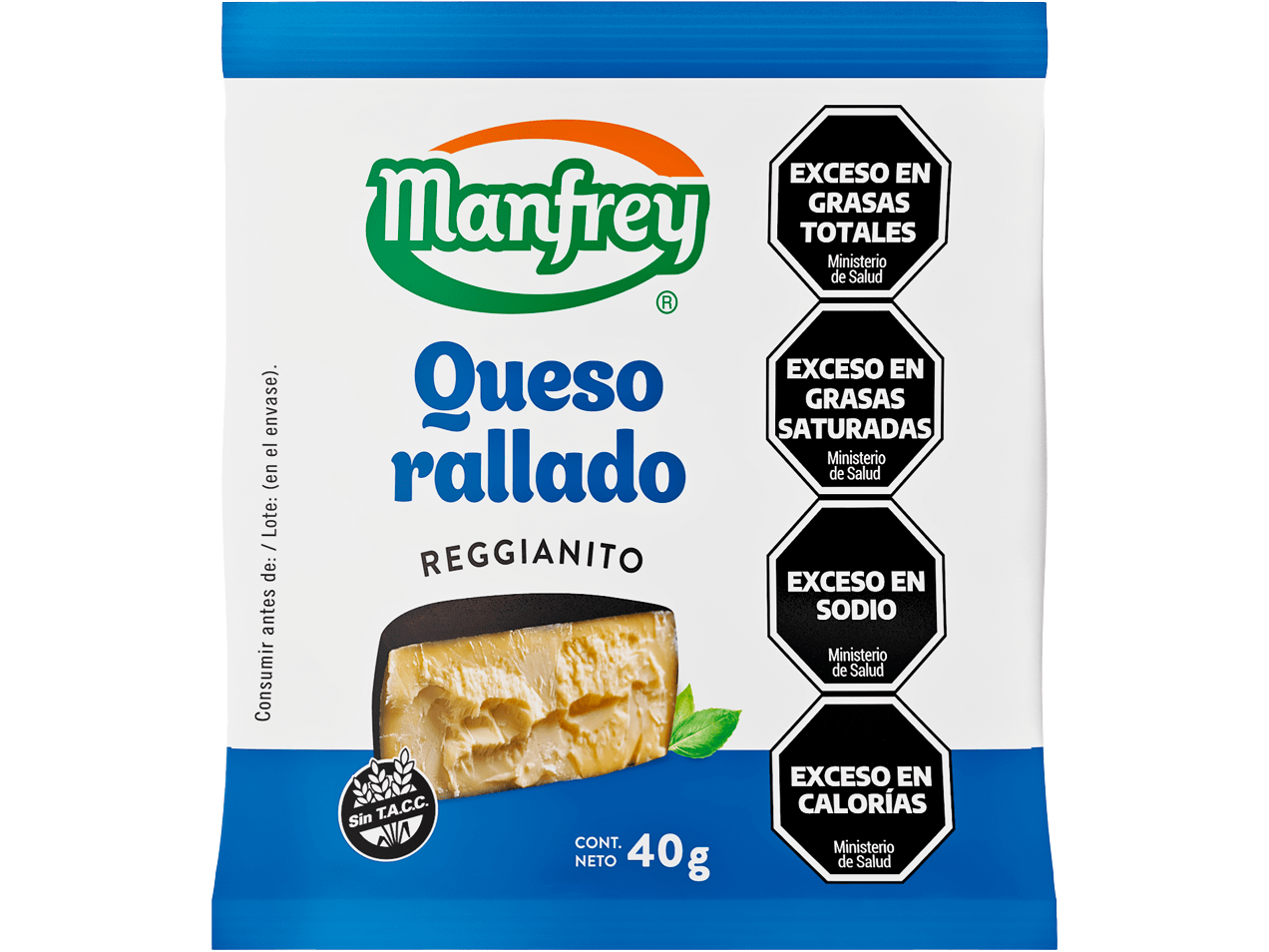 QUESO RALLADO MANFREY X 40 GRS