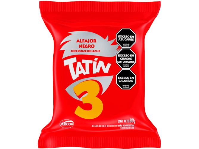 ALFAJOR TATIN NEGRO X 60 GS.