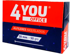 ALFILERES 4 YOU NIQUELADOS 28 MM X50 GRS
