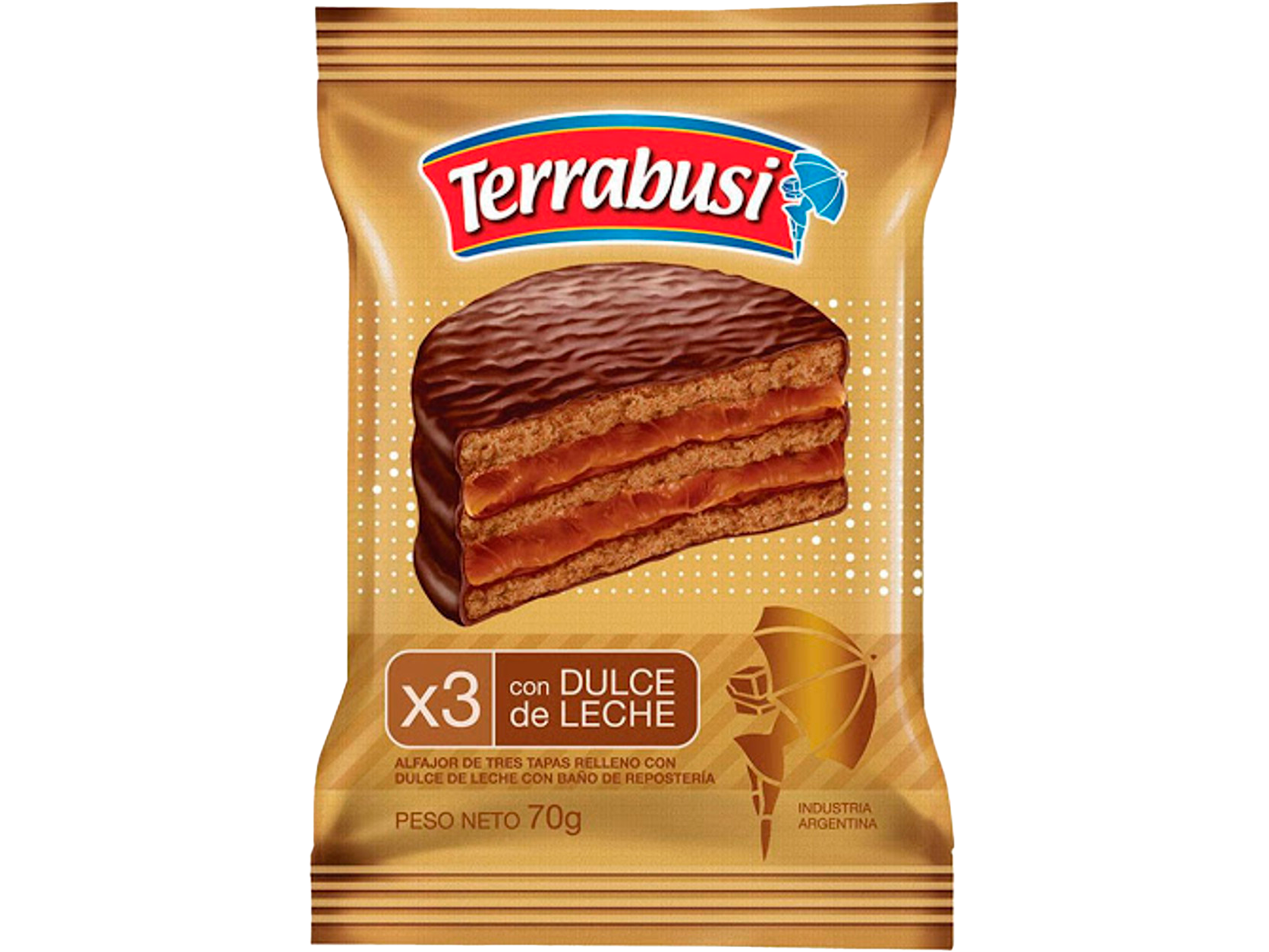 ALFAJOR TERRABUSI CLASICO X 70 GRS
