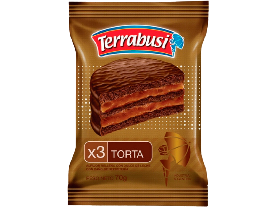 ALFAJOR TERRABUSI TORTA X 60 GRS