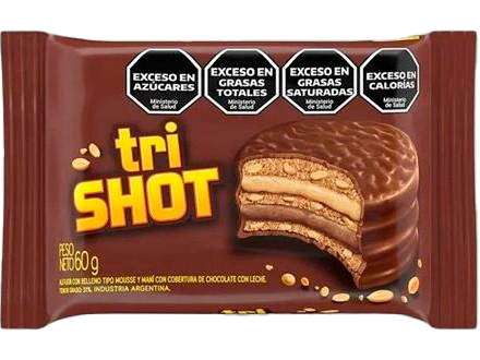 ALFAJOR SHOT TRIPLE X 60 GRS