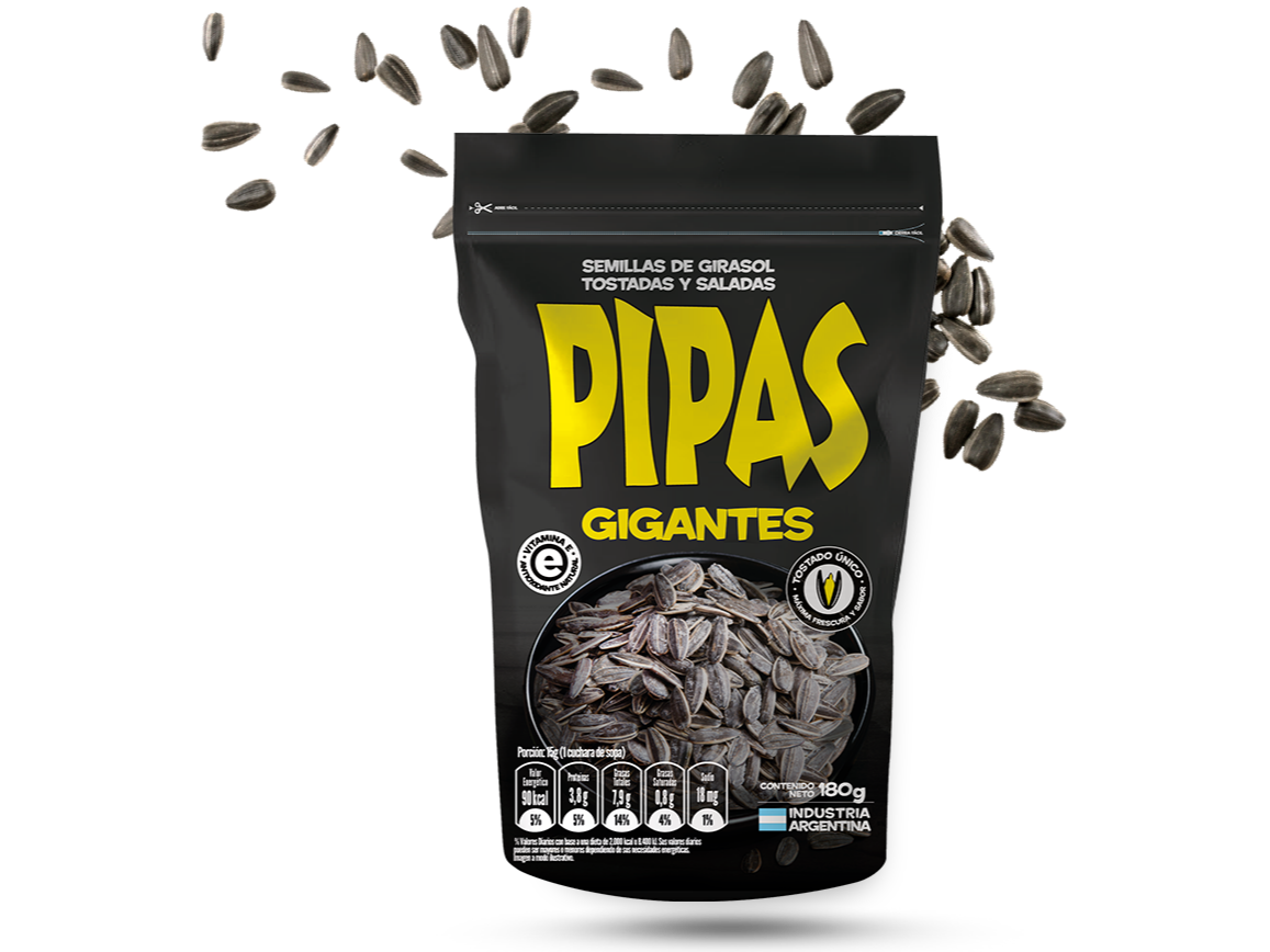 PIPAS SEMILLAS GIGANTES X 160 G