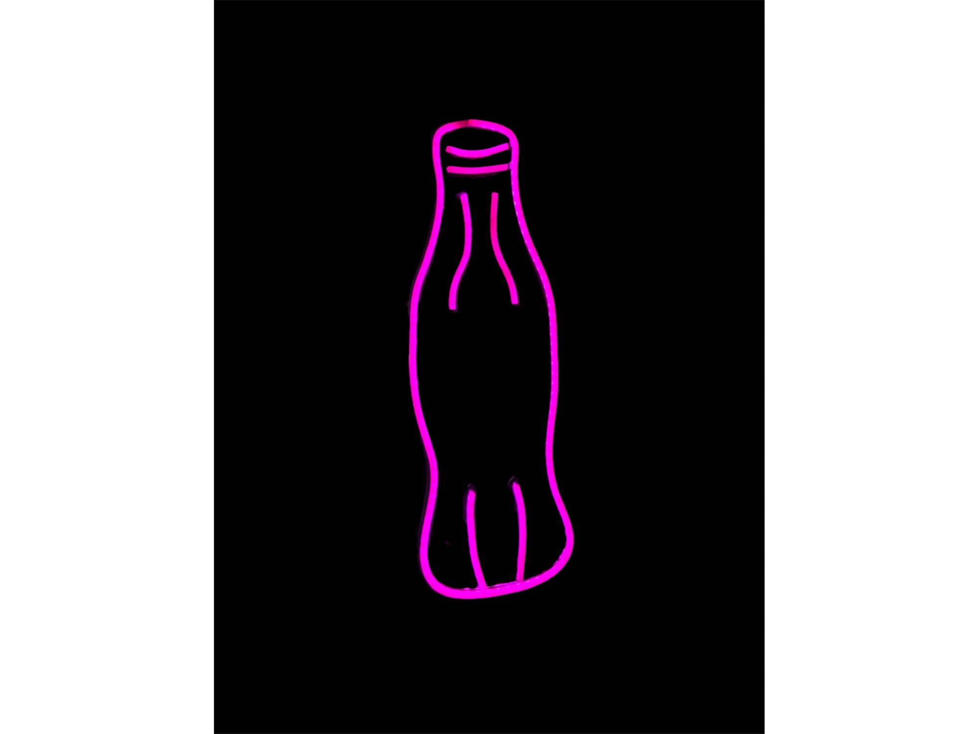 Neon botella