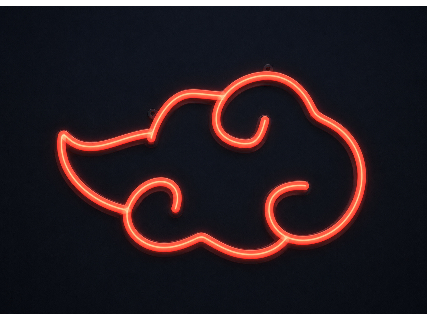 nube roja neon