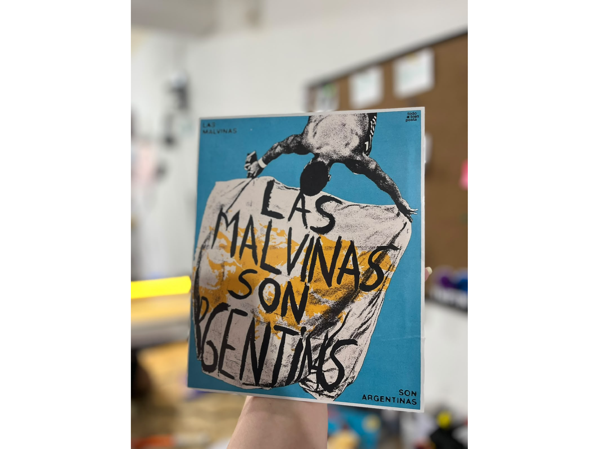 Cuadro " Las malvinas son argentinas"