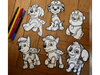 Kit paw patrol para pintar