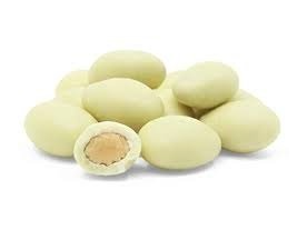 Mani con chocolate blanco