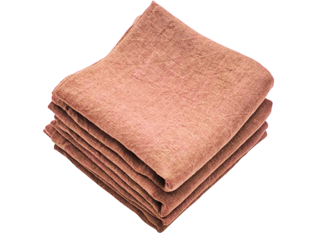 SET DE SERVILLETAS X4 TERRACOTA