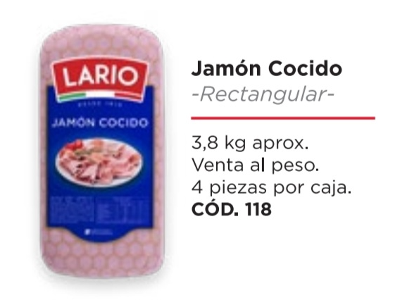 JAMON COCIDO LARIO