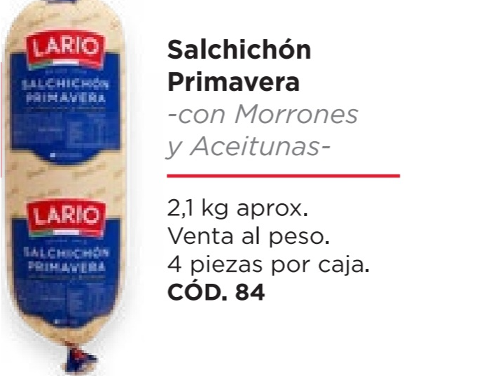 SALCHICHÓN PRIMAVERA