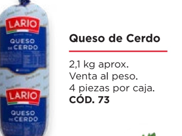 QUESO DE CERDO LARIO