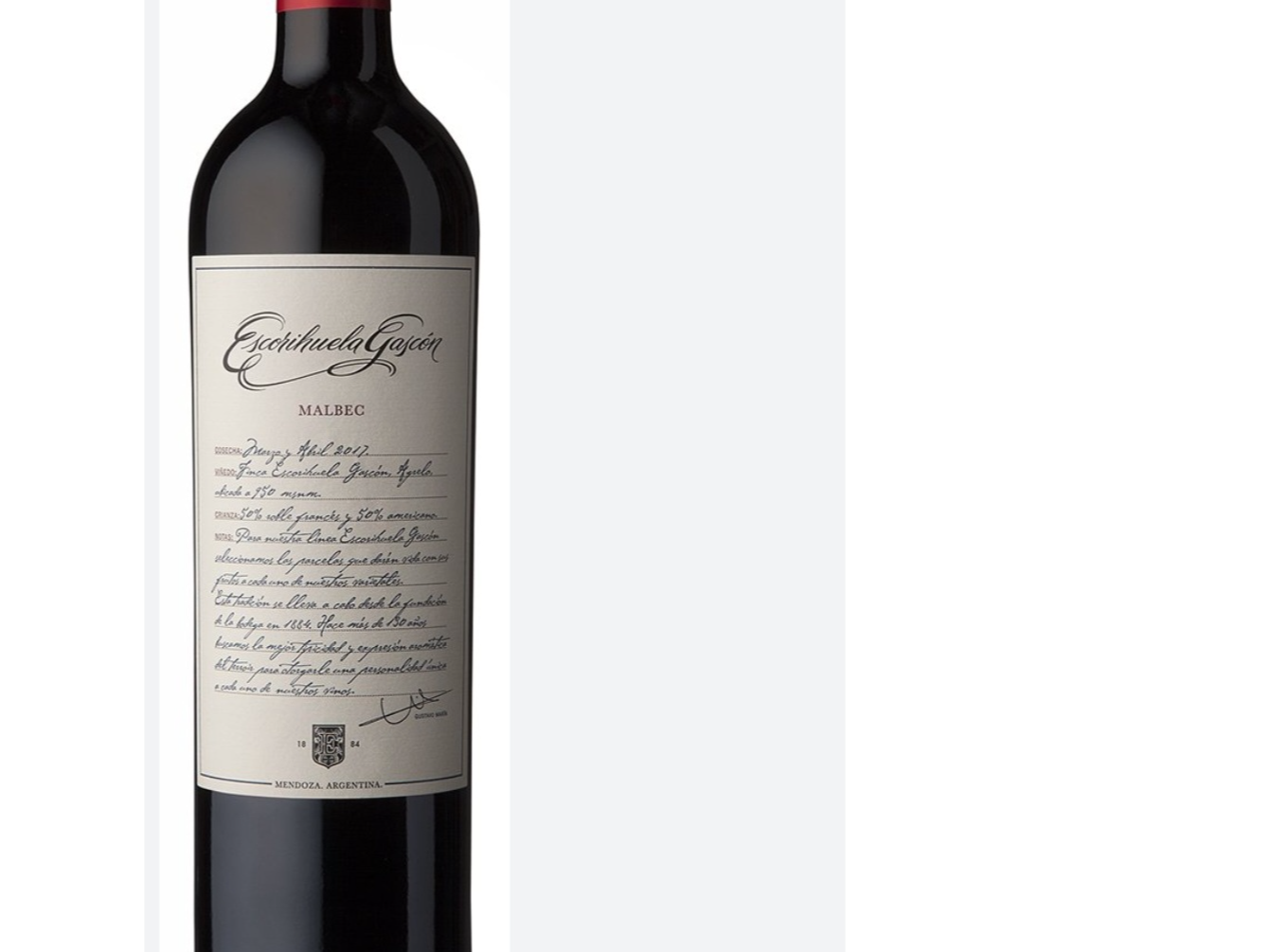 VINO ESCORIHUELA GASCON MALBEC