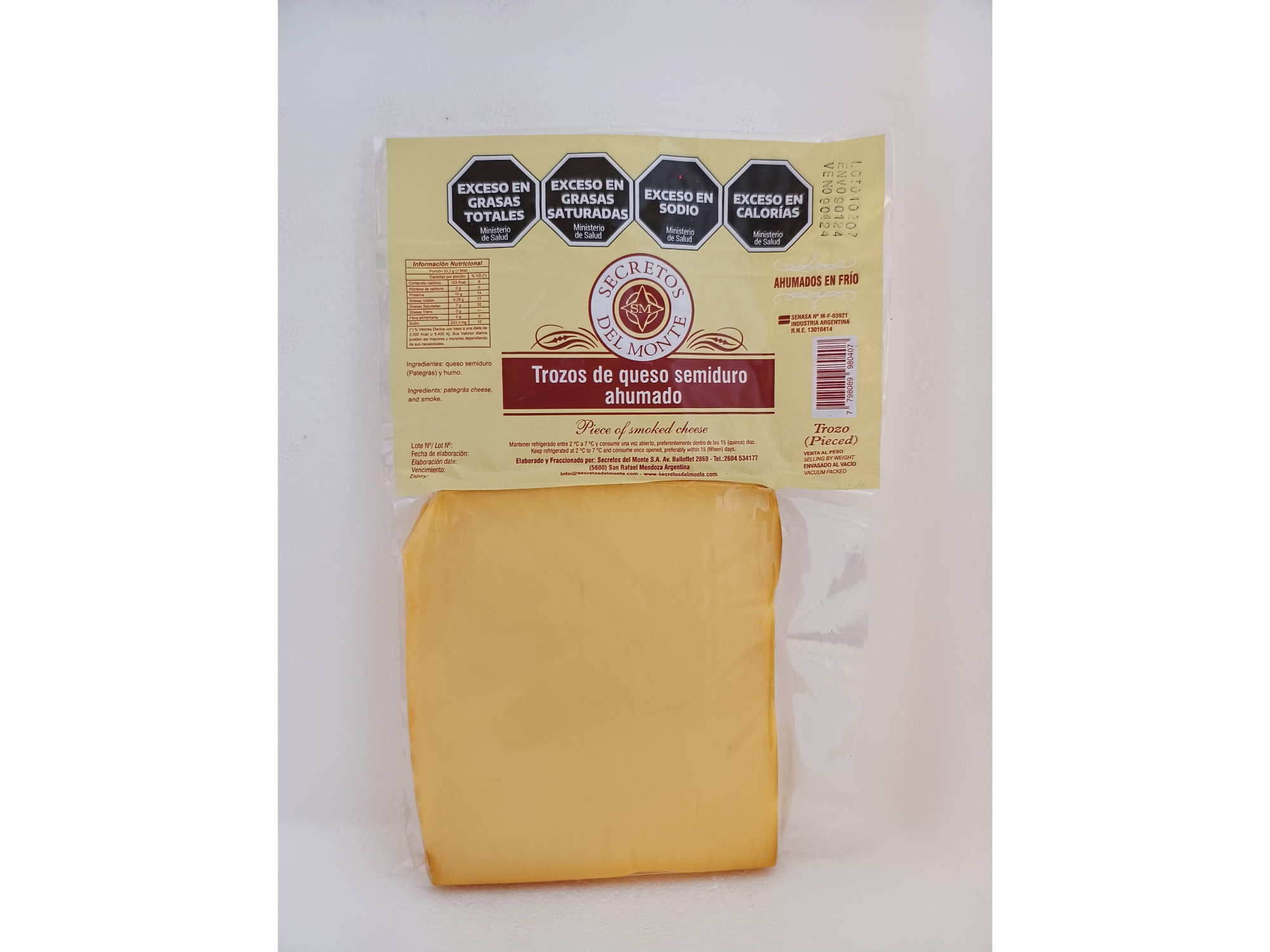 Queso Semiduro 200grs.