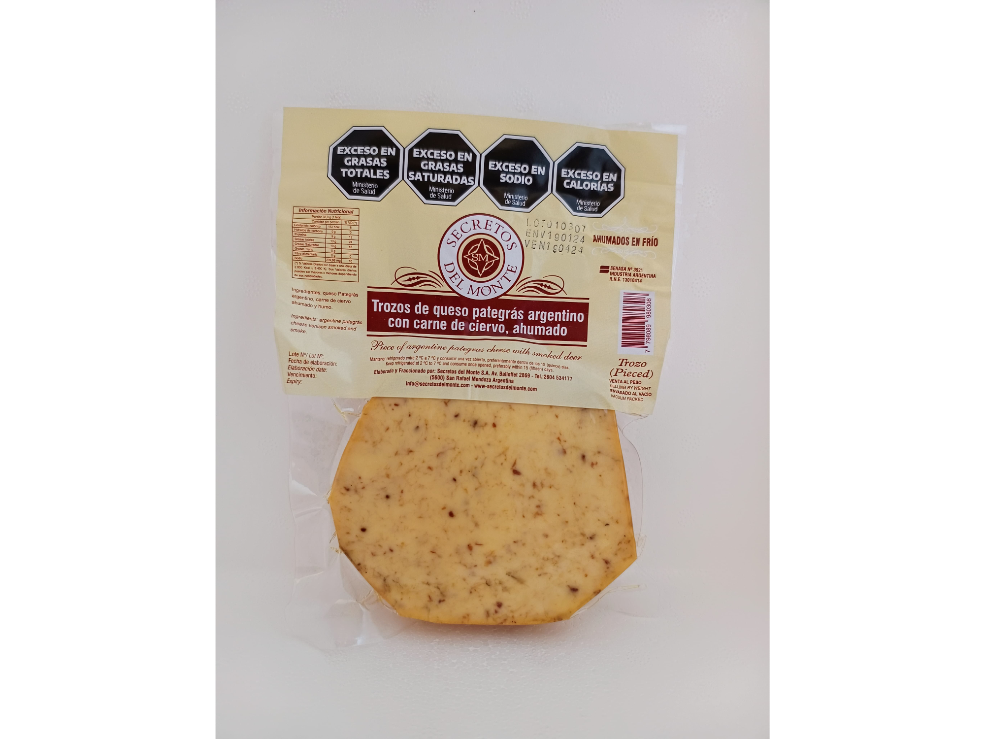 Queso Pategrás con Ciervo 200grs.