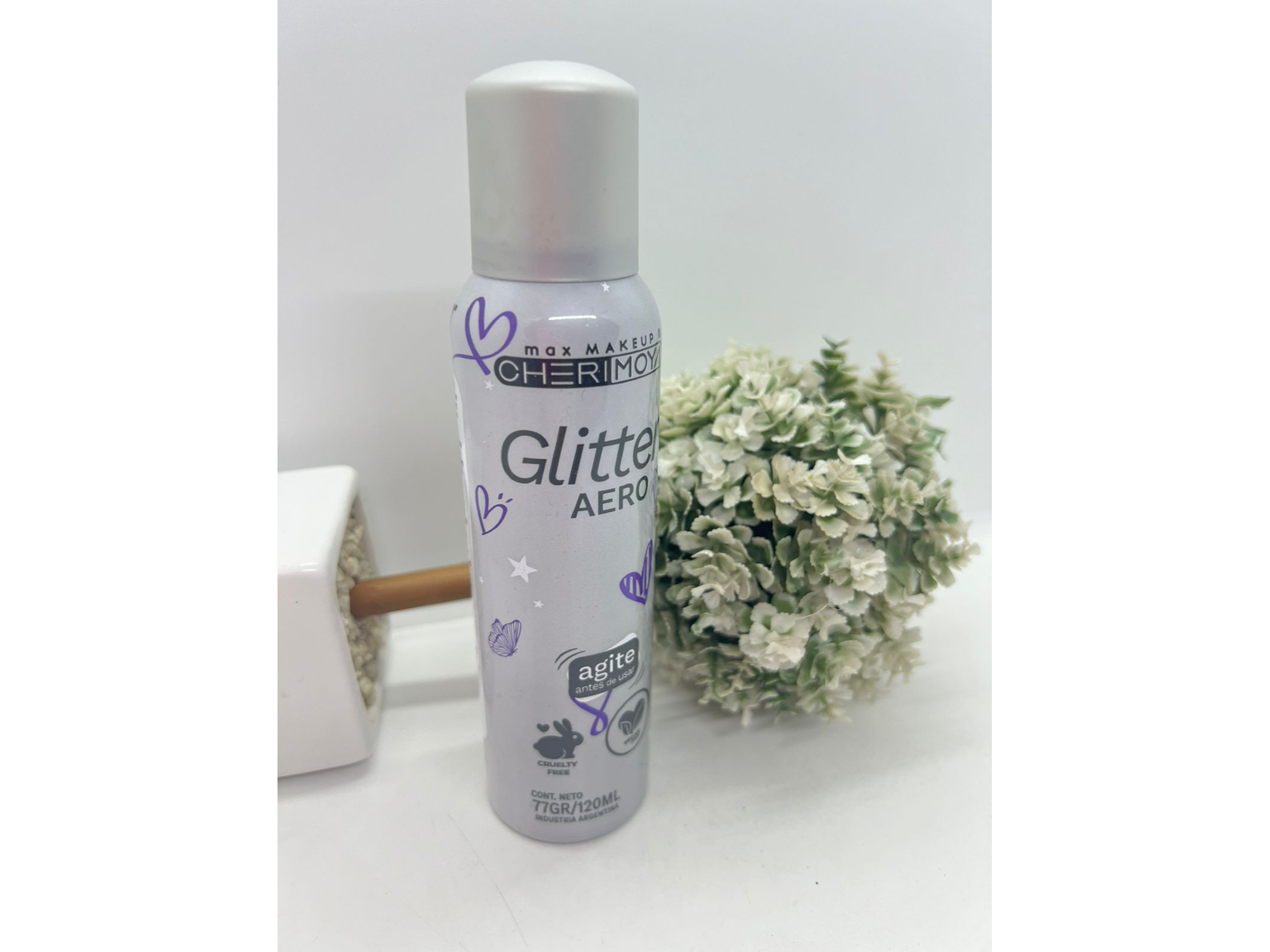 GLITTER CHERIMOYA EN AEROSOL 120ML  7805800890003