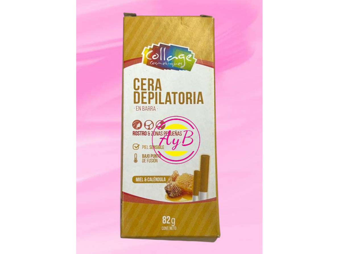 CERA DEPILATORIA EN BARRA COLLAGE 82GR 7798046602502