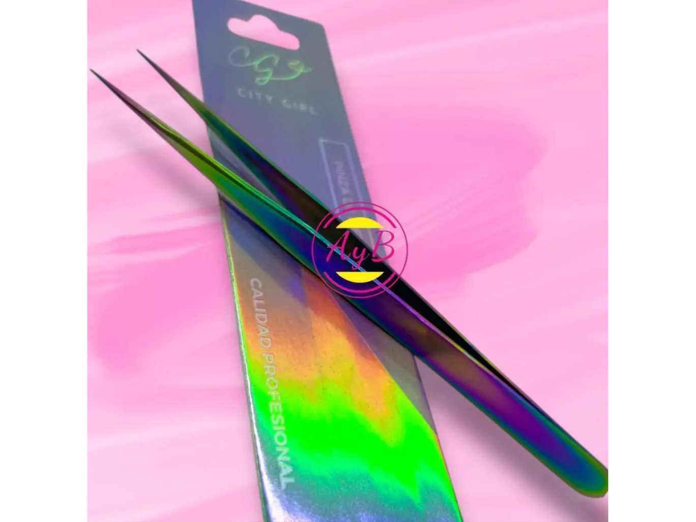 PINZA RECTA PARA PESTAÑAS CITY GIRL TORNASOL 7921042604939