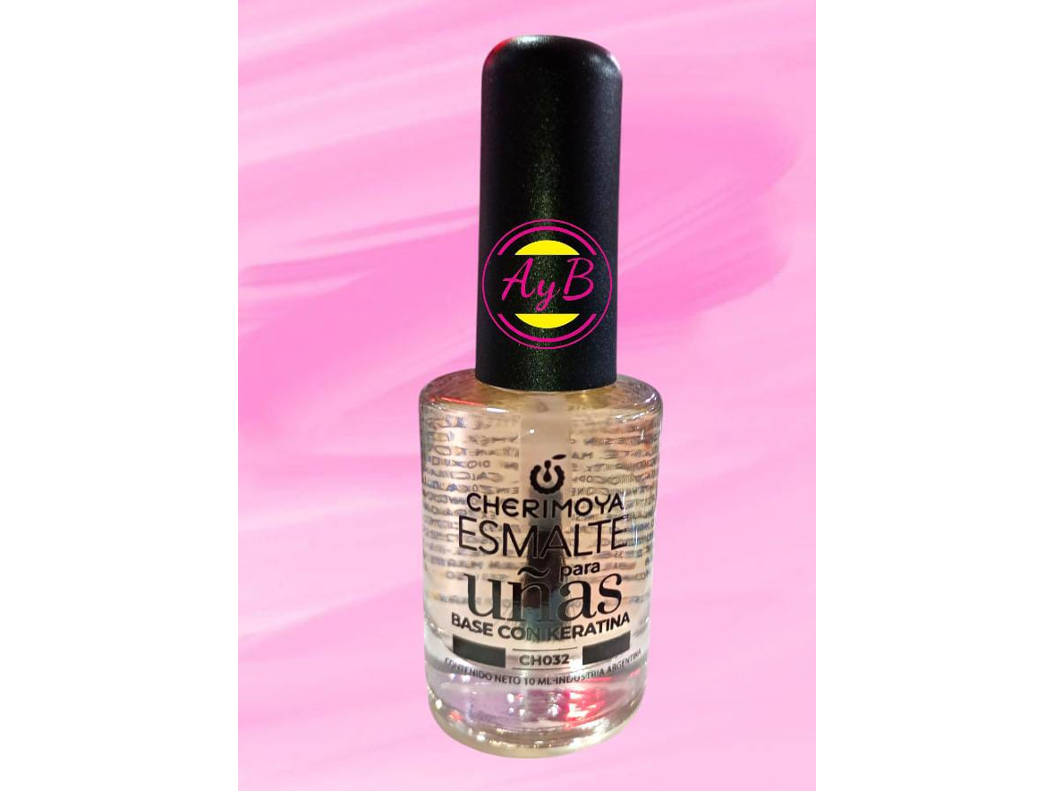 ESMALTE DE UÑAS BASE CON KERATINA CHERIMOYA CH032