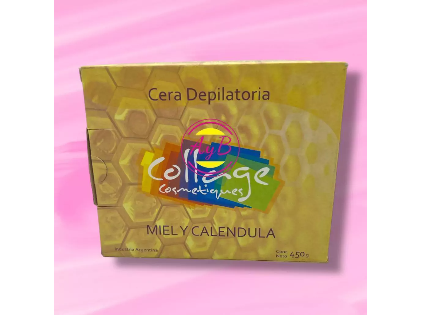 CERA DEPILATORA CAJA MIEL Y CALENDULA COLLAGE X 450GR 7798046602090