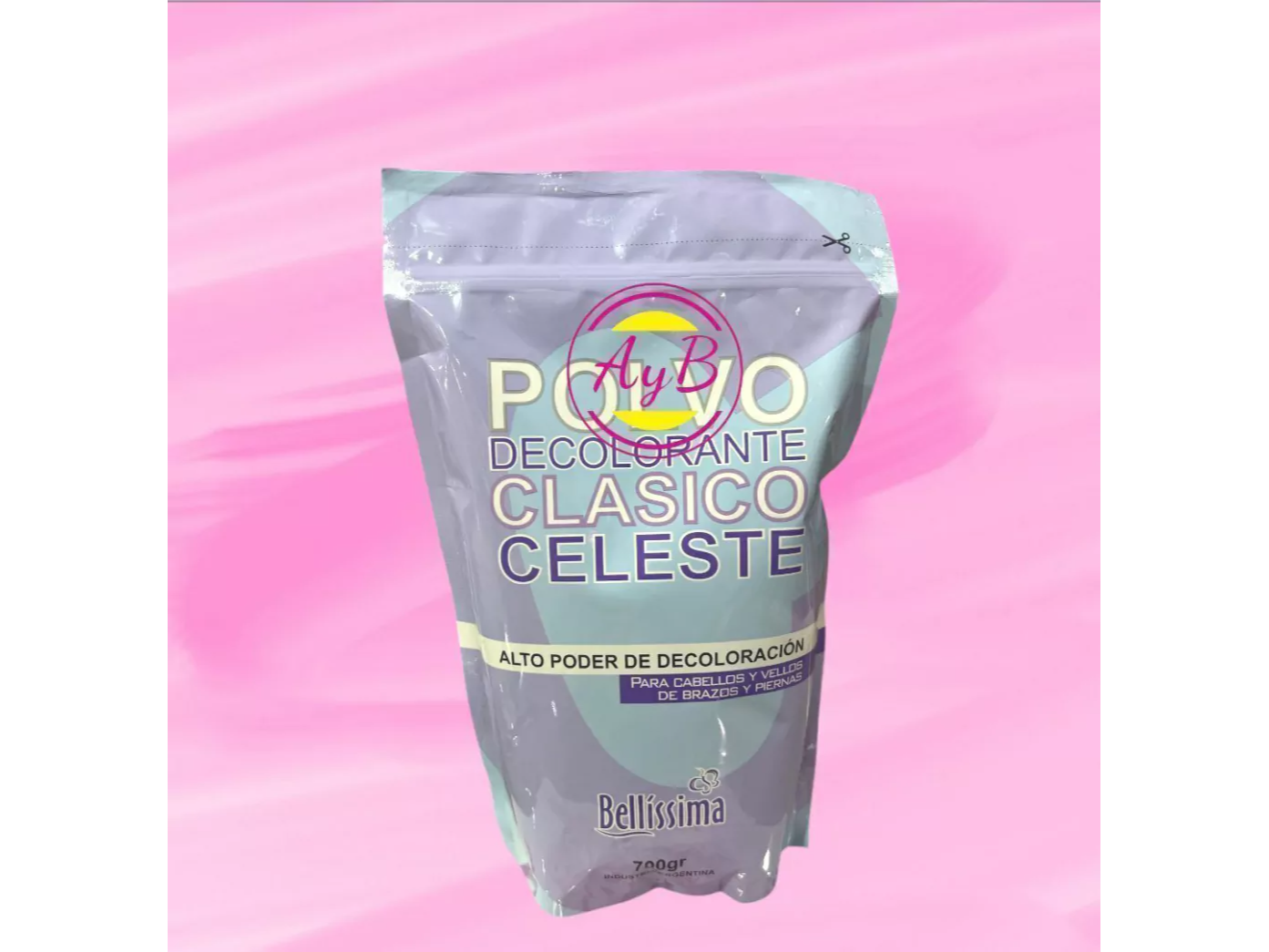 Polvo decolorante bellisima clasico celeste x 700gr 7798097823291