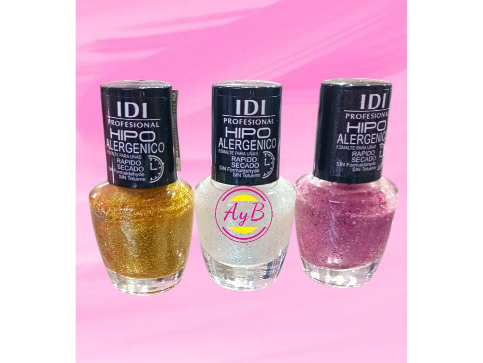 ESMALTE SECADO RAPIDO HIPOALERGENICO CON BRILLO IDI MAKE UP ! 13ML REF70