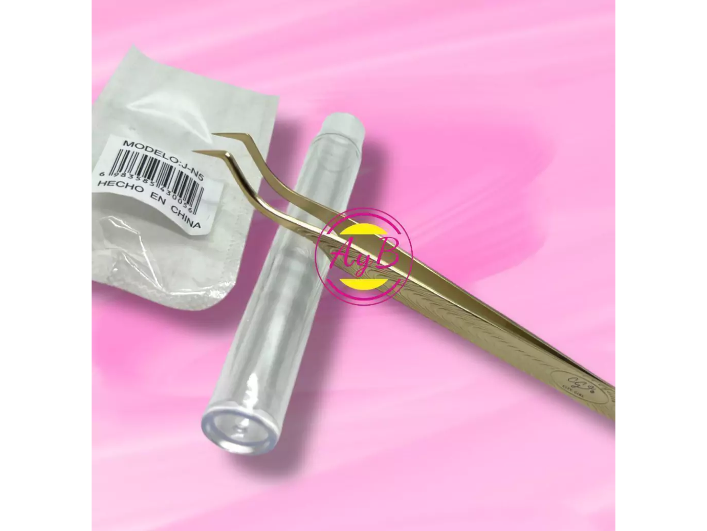 PINZA PARA PESTAÑAS DORADA L CITY GIRL 6983585430056