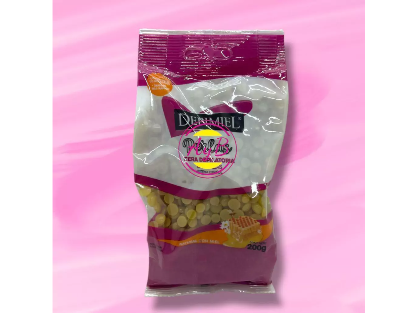 CERA DEPILATORIA EN PERLA X200G NATURAL CON MIEL DEPIMIEL 7794728001120