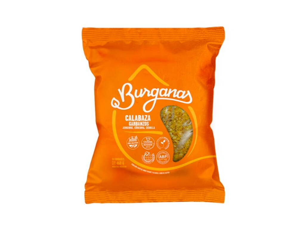 Medallones de Calabaza y Garbanzos x 460g - Burganas