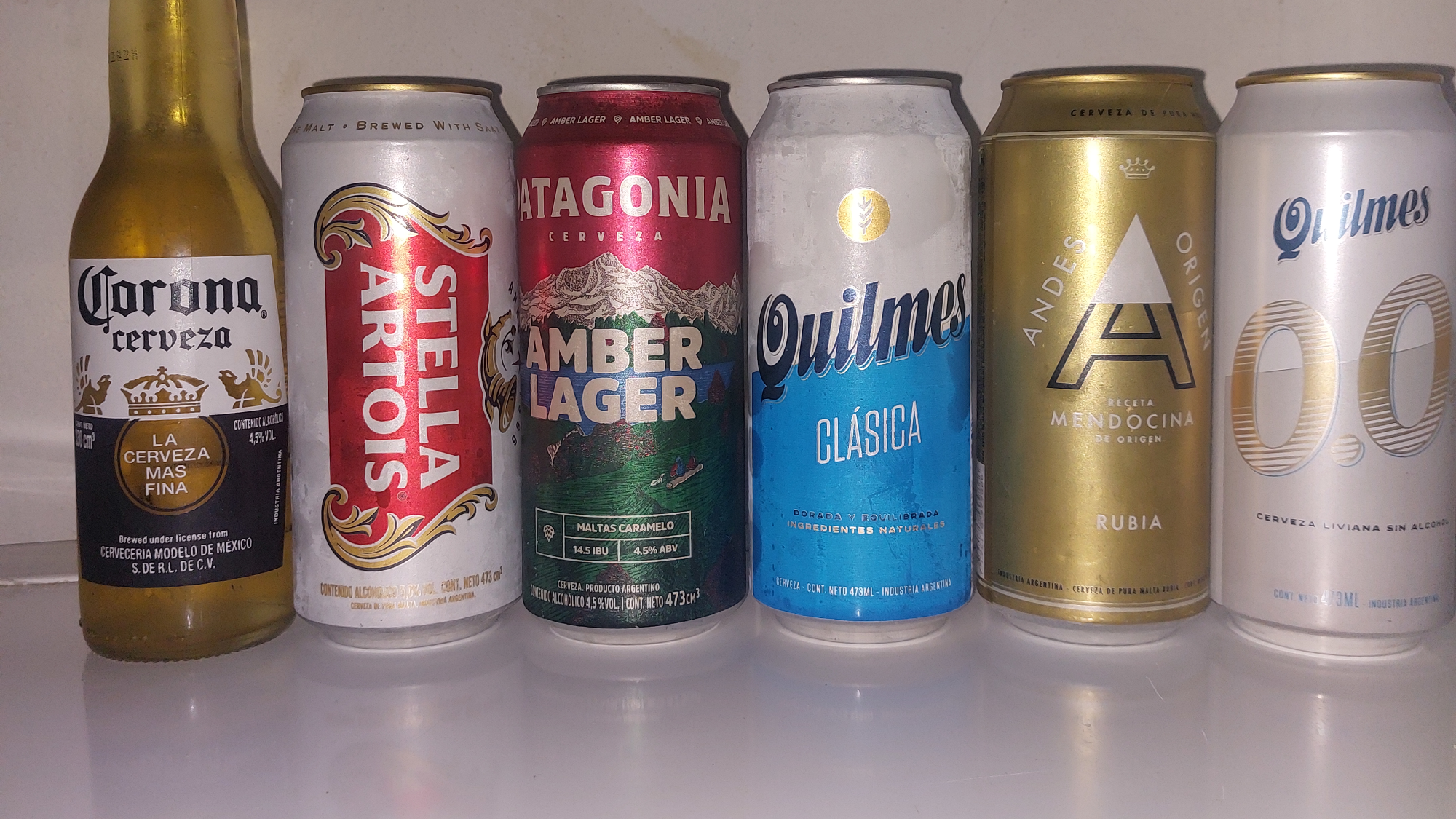 Latas y botellas de cerveza no retornable