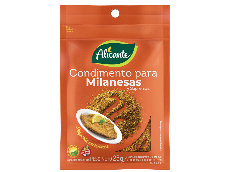 Condimento para milanesas