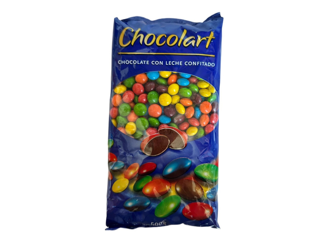 Lentejas de colores de chocolate