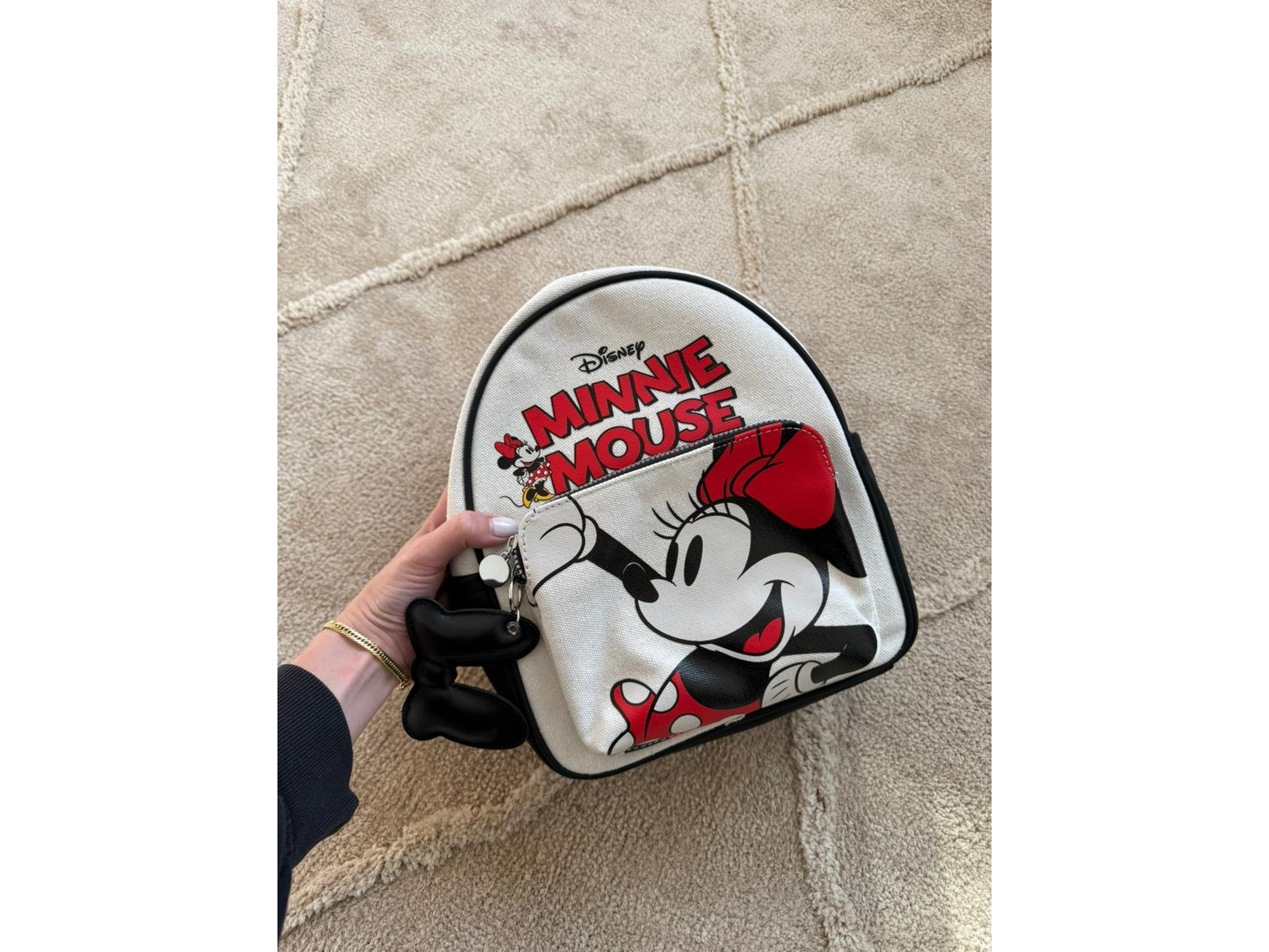 BACKPACK DISNEY MINNIE R/WHITE