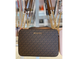 CARTERA MICHAEL KORS JET SET ITEM BROWN