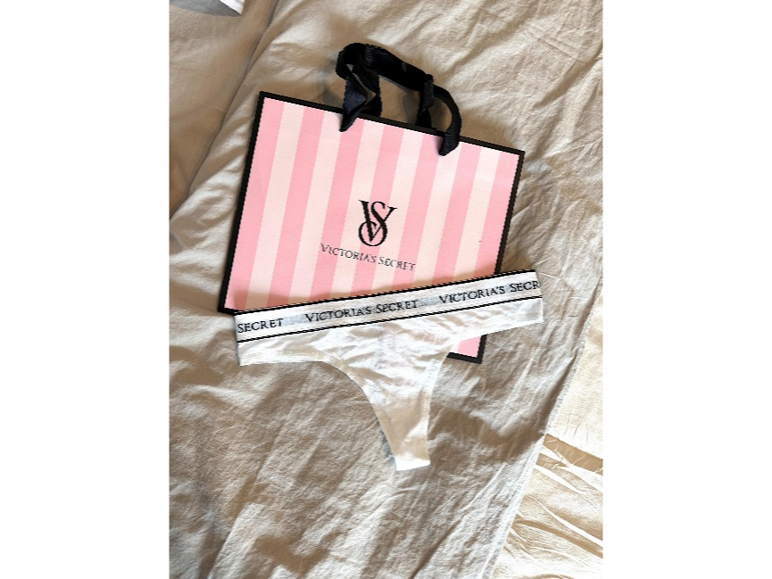 VICTORIAS SECRET Panty Cotton Thong blanca