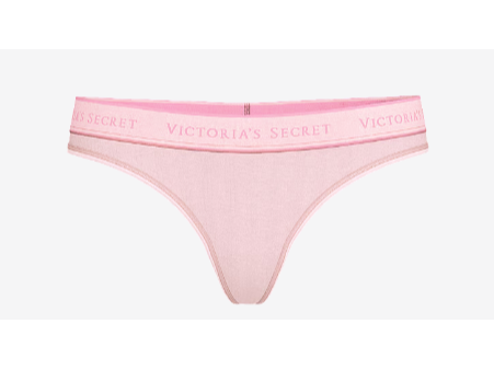VICTORIAS SECRET Panty Cotton Thong Rose Line