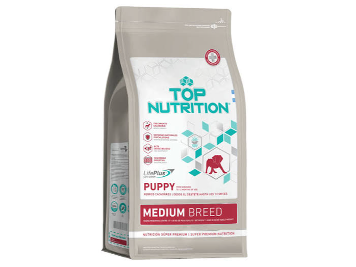 Top Nutrition Puppy Medium Breed x 15kg