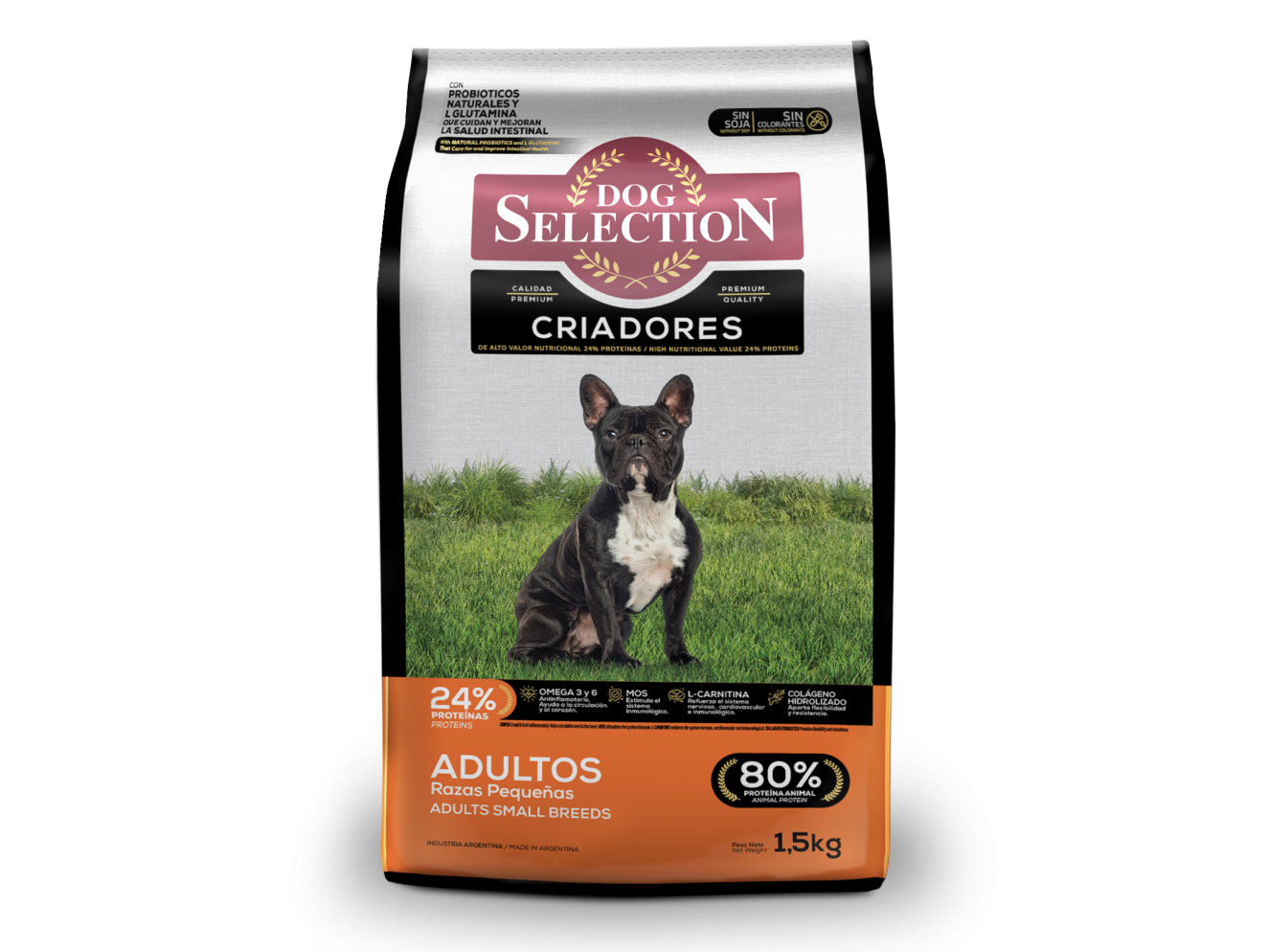 Dog Selección Criadores Adulto Mordida Pequeña x 15kg