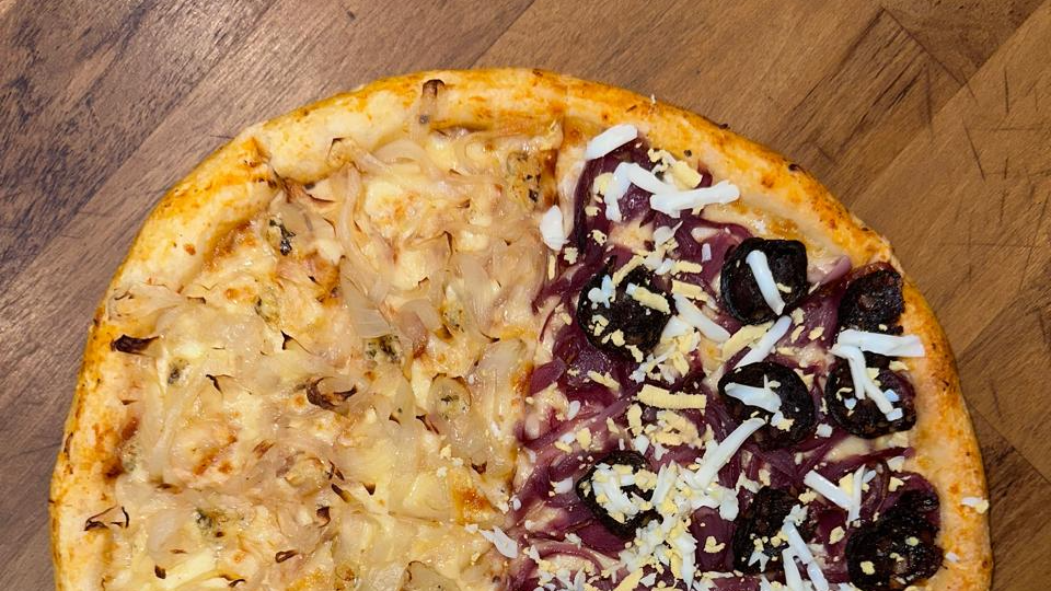 Pizzas 8 Porciones 2 gustos