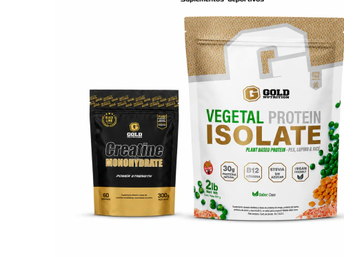 creatina 300g + proteina isolatada vegetal gold