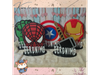 CENTRO DE MESA SUPERHEROES COMBO POR 5 UNIDADES