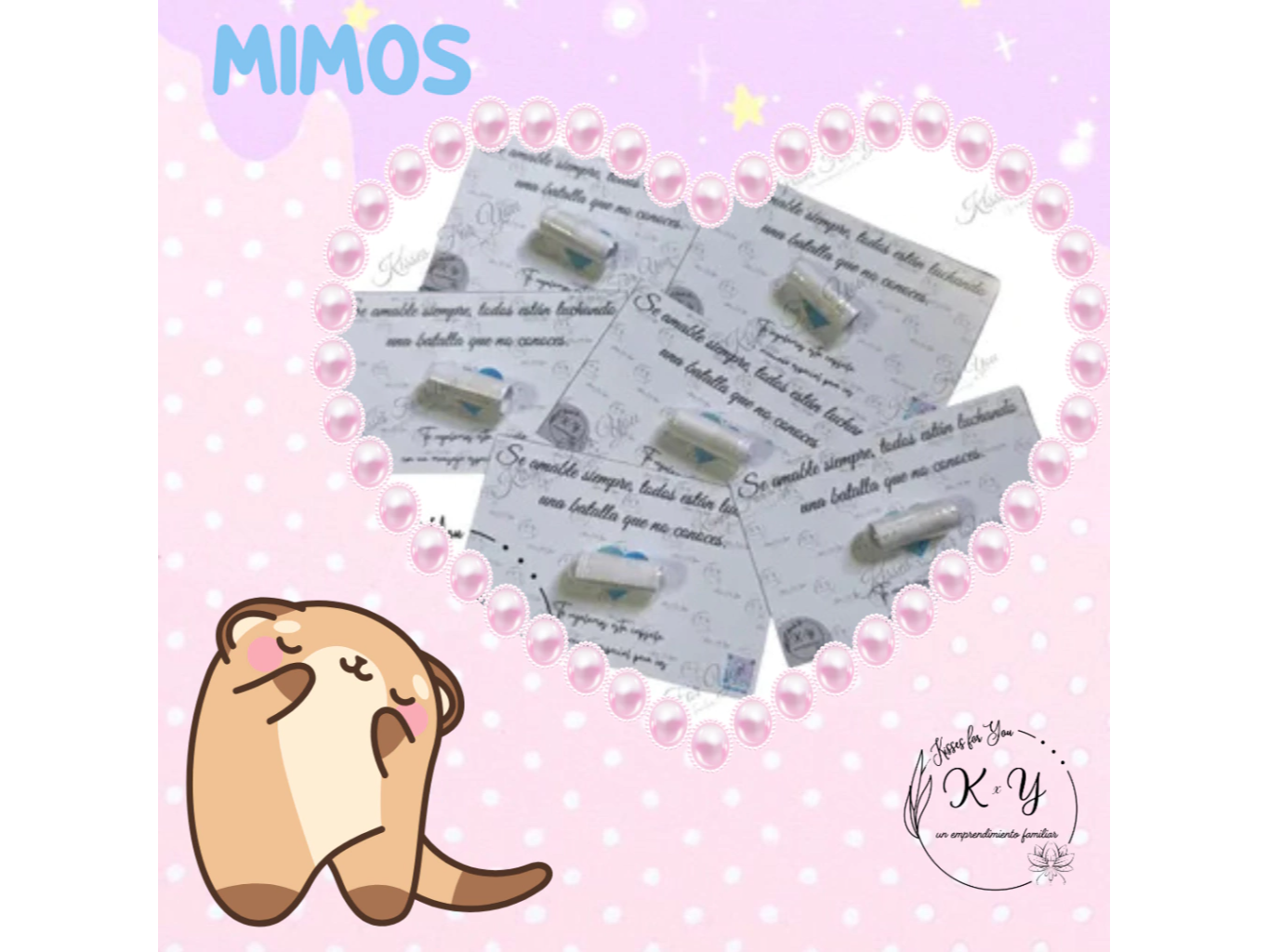 Tarjeta capsula con mensajes X 10 UNIDADES (Copia)