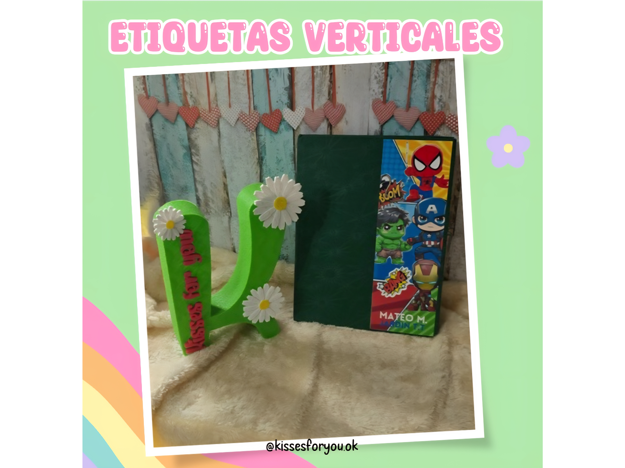 Etiquetas verticales
